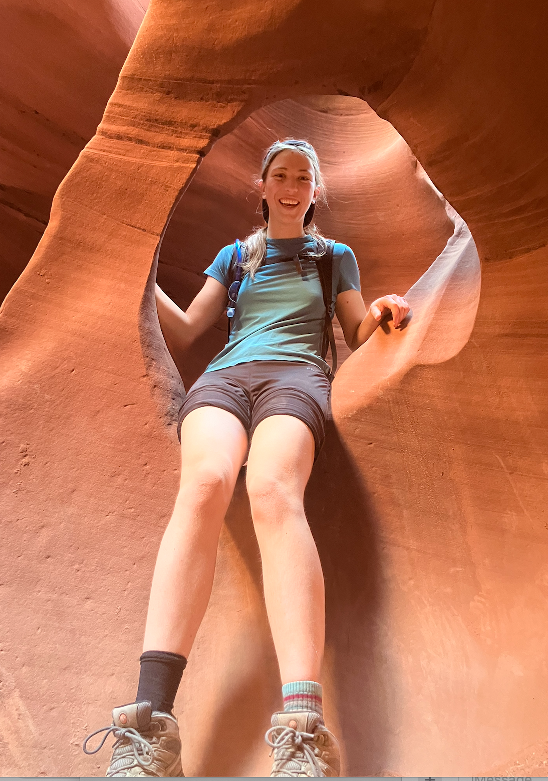 Aileen in slot canyons